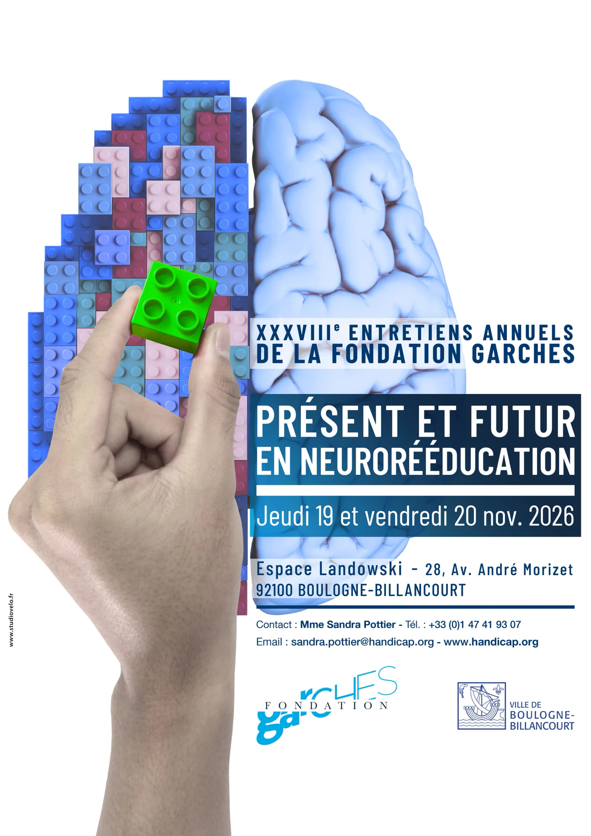 Affiche des XXXVIIIèmes Entretiens de Garches 2026 - Present et futurs en neurorééducation